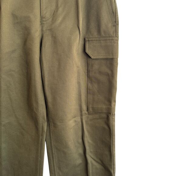 Nili Lotan Yannic Cotton-Twill Cargo Pants Olive Green Size 6 NWOT - Picture 5 of 11